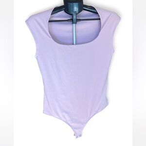 Express Light Pink Sleeveless Bodysuit